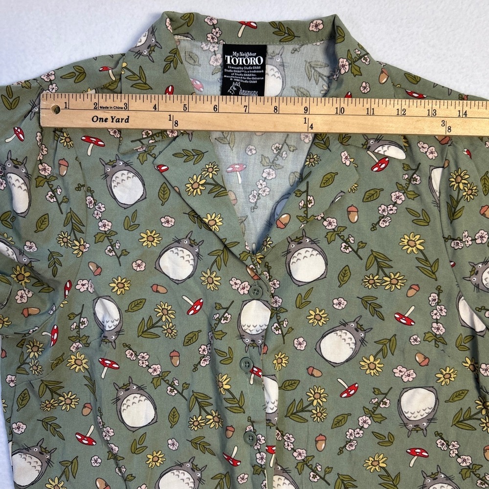 Her Universe X My Neighbor Totoro Front Tie Top Sz S Anime Woodland Fairy Whimsy - Picture 5 of 10